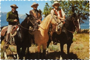 The Cartwrights, Little Joe, Ben and Hoss, Ponderosa Ranch, Incline Village, Nevada       